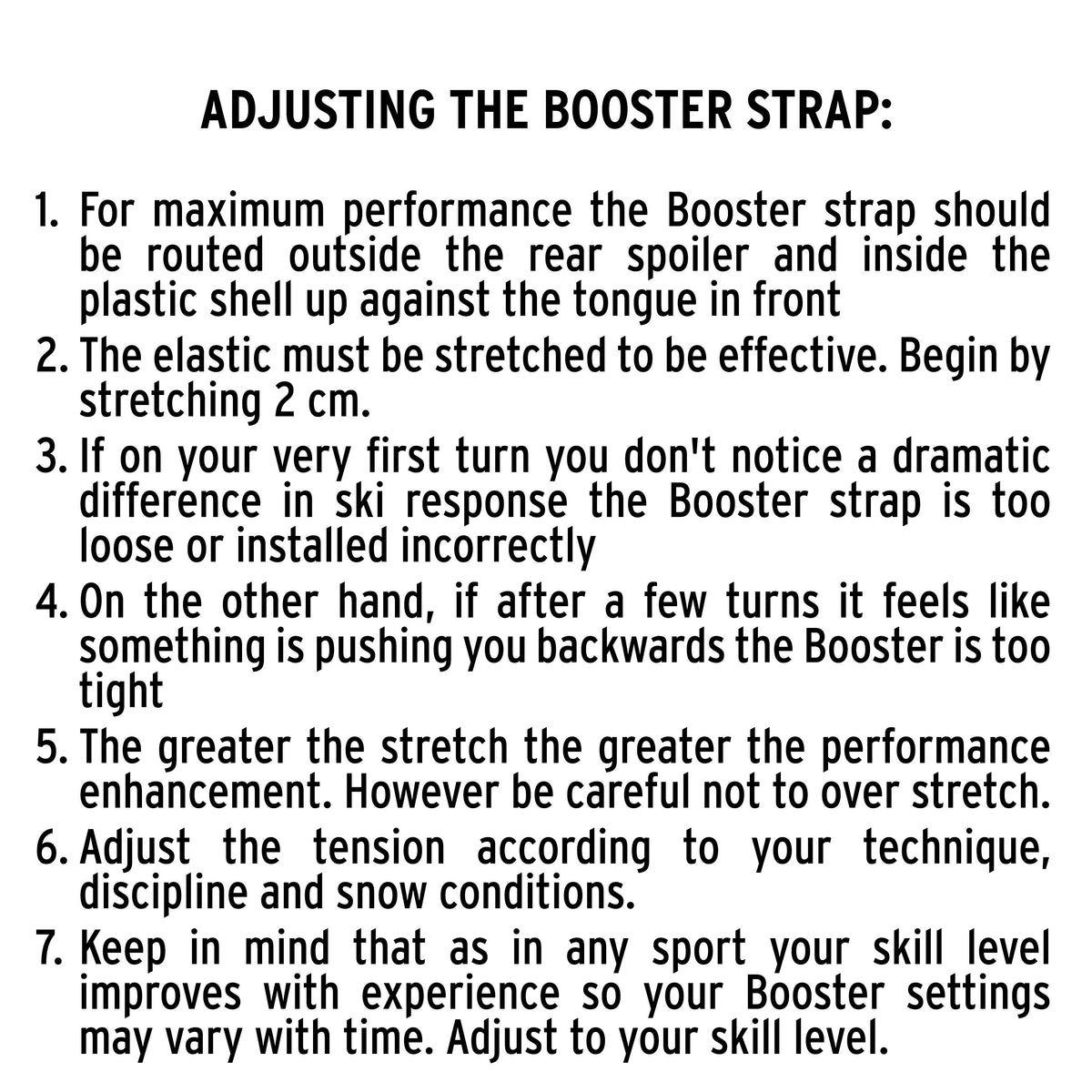  Booster Strap Intermediate Performance Ski Boot Strap : Sports  & Outdoors