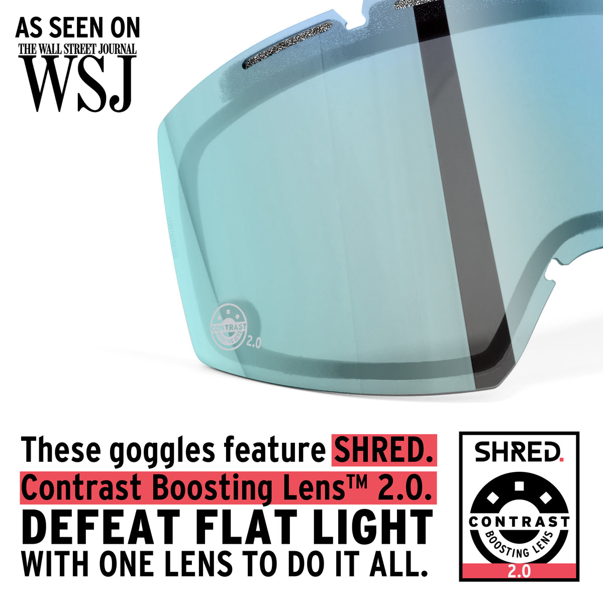 Amazify Double Lens - Goggles Spare Lenses - SHRED.